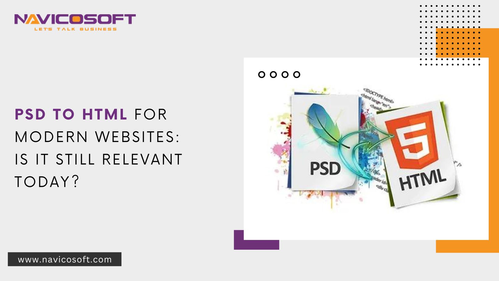 PSD to HTML for modern websites