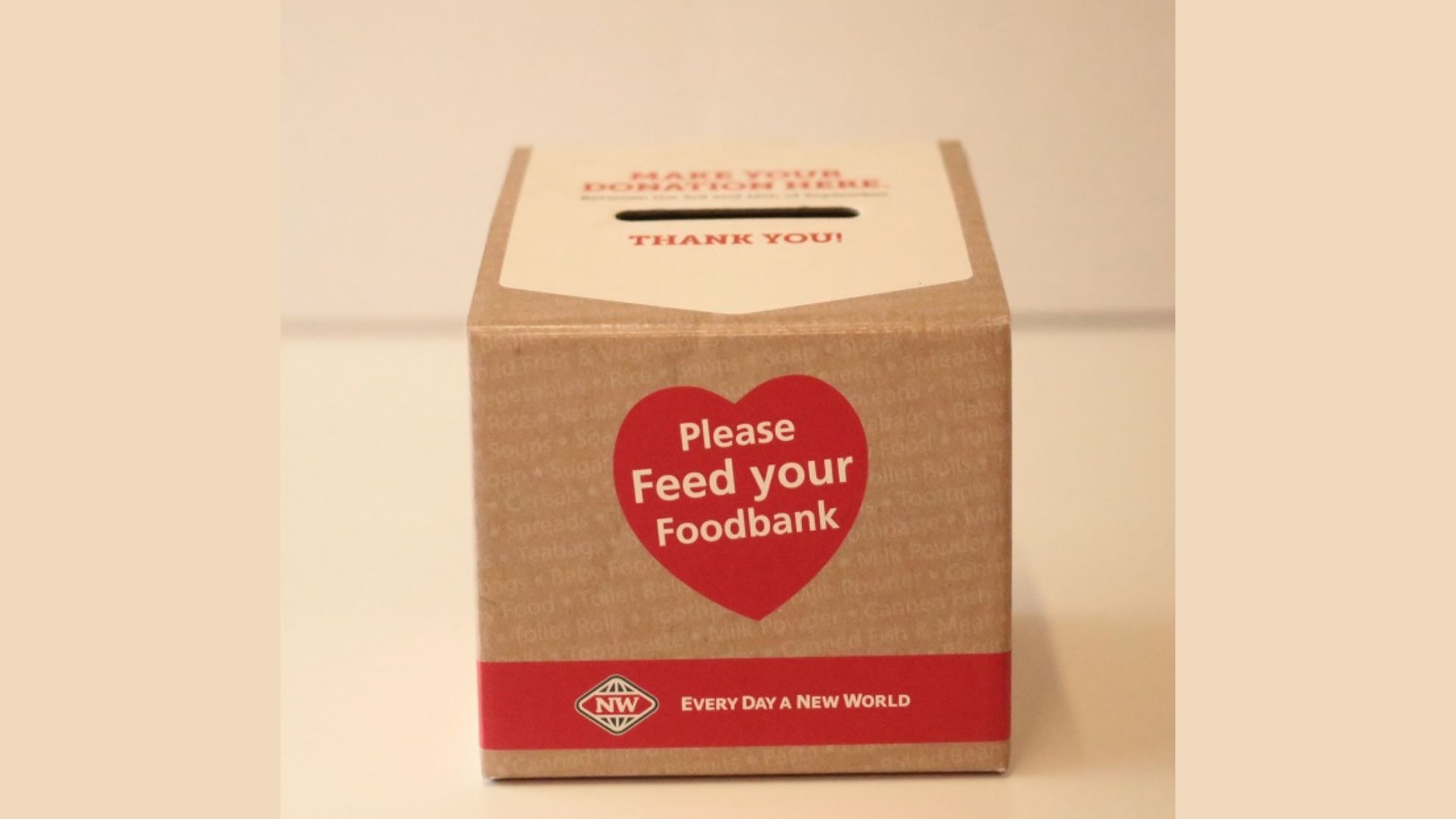 Cardboard Donation Boxes