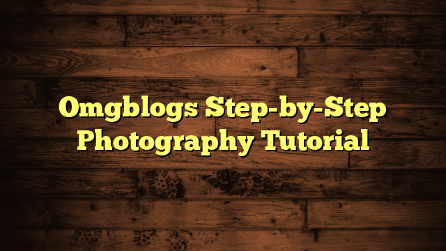 Omgblogs Step-by-Step Photography Tutorial
