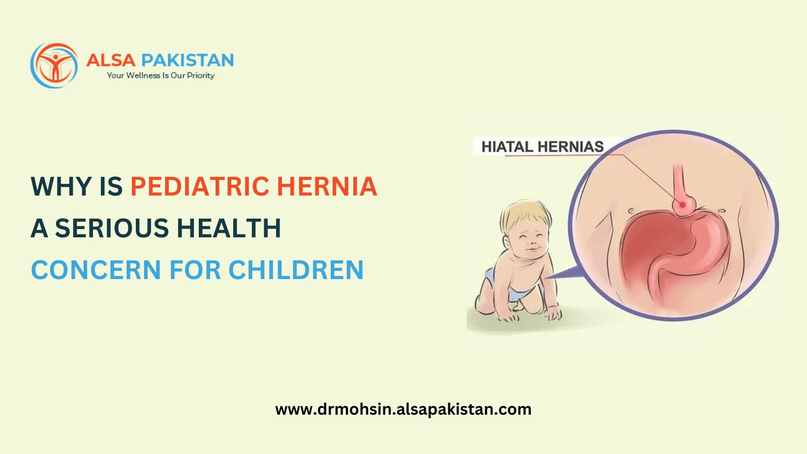 Why is pediatric hernia a serious health concern for children