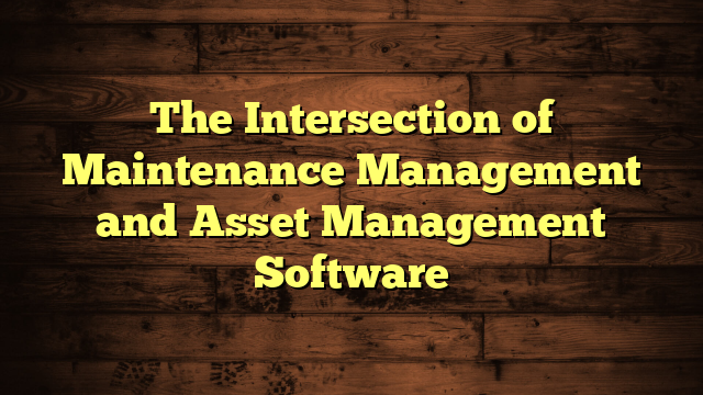 The Intersection of Maintenance Management and Asset Management Software