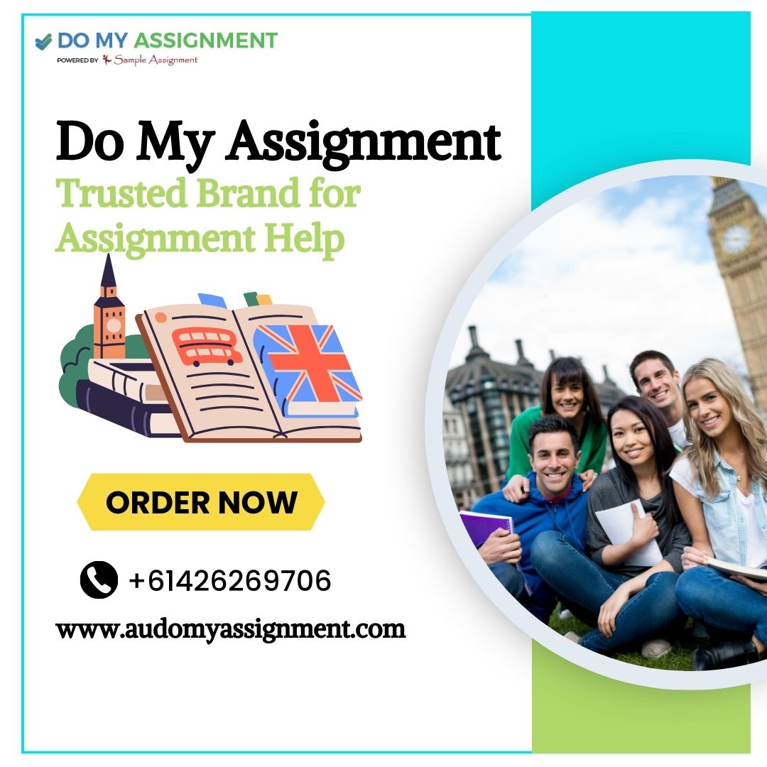 A vibrant image featuring students with textbooks, and a notepad, creating a productive atmosphere. The text overlay reads, "Do My Assignment," emphasizing a focus on efficient and reliable academic support.