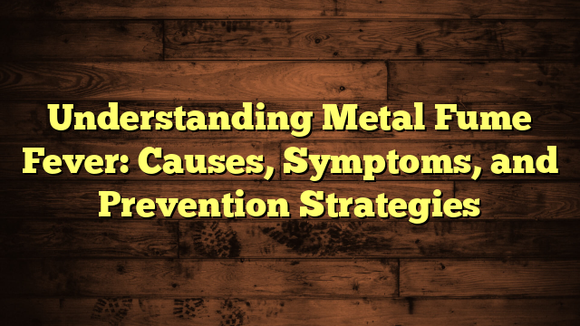 Understanding Metal Fume Fever: Causes, Symptoms, and Prevention Strategies